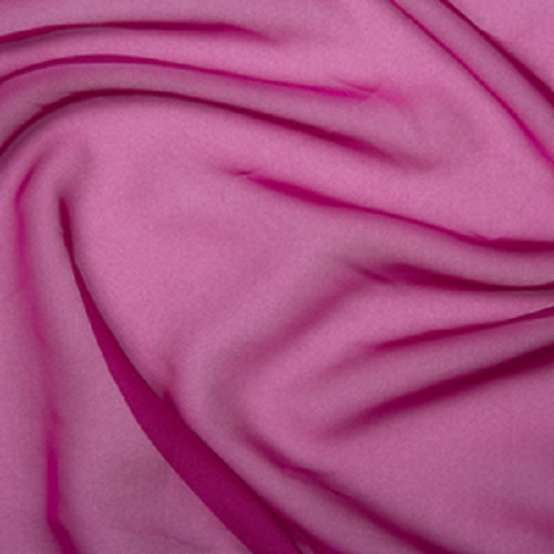 1 Metre Chiffon Cationic Fabric x 145cm - Cerise