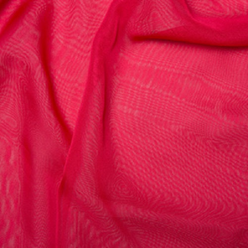 1 Metre Chiffon Cationic Fabric x 145cm - Cherry
