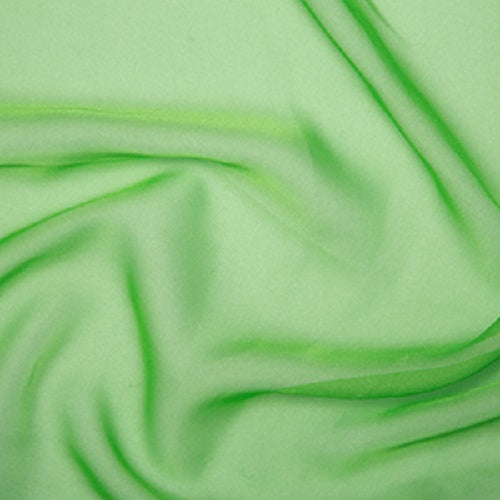 1 Metre Chiffon Cationic Fabric x 145cm - Lime