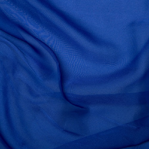 1 metre Chiffon Cationic Fabric x 145cm - Royal Blue