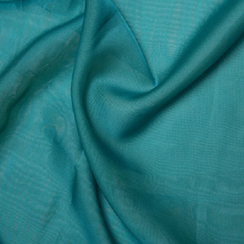 1 Metre Chiffon Cationic Fabric x 145cm - Turquoise