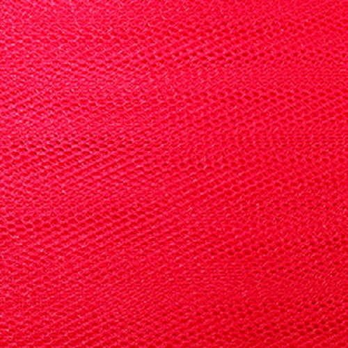 1 Metre Flare Free Dress Net Fabric x 132cm - Cherry