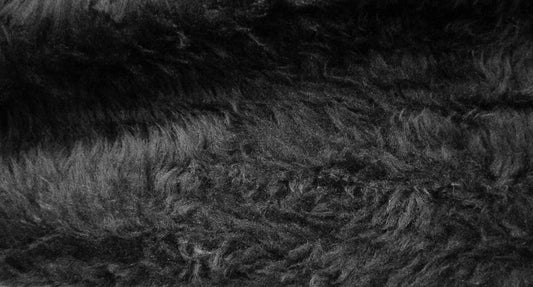 1M Fur Fabric x 59/150cm Width - Black
