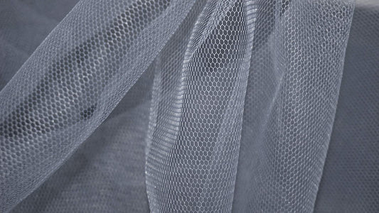 1 metre Flare Free Dress Net Fabric Dark Grey