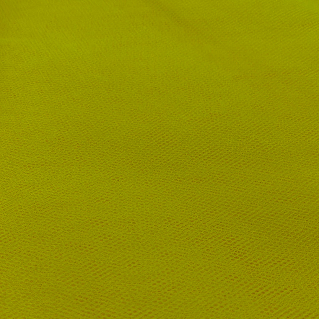 1 Metre Flare Free Dress Net Fabric x 132cm - Bright Yellow