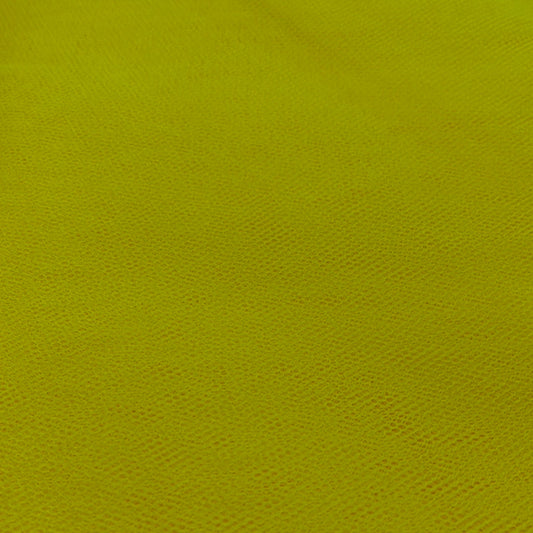 1 Metre Flare Free Dress Net Fabric x 132cm - Bright Yellow