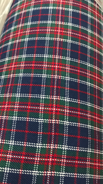 1m Blue Watch Tartan Fabric x 150cm / 60